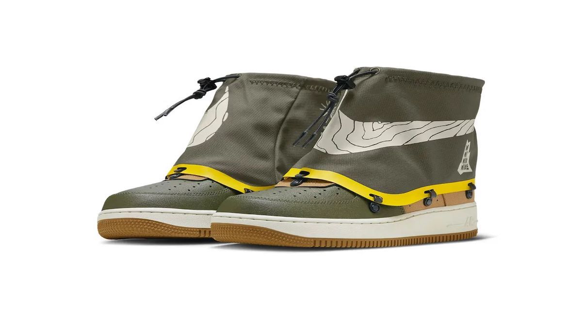 Ces Nike Air Force 1 sont à la fois des baskets et des bottes de pluie sans perdre en sophistication