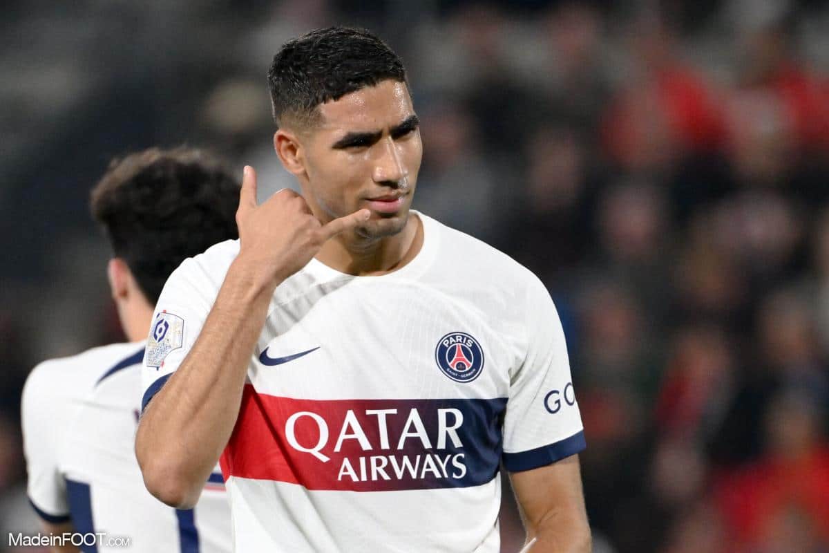 Achraf Hakimi a marqué le deuxième but des parisiens.
