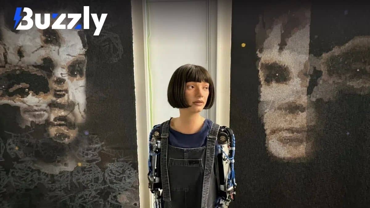 Le robot humanoïde Ai-Da.