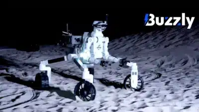 robot sur la lune