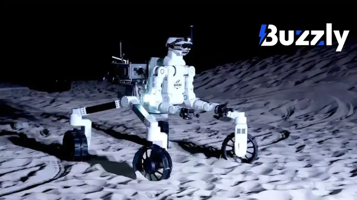 robot sur la lune
